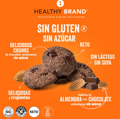 Galletas Healthy Brand Sabor Chocolate 396 g - .