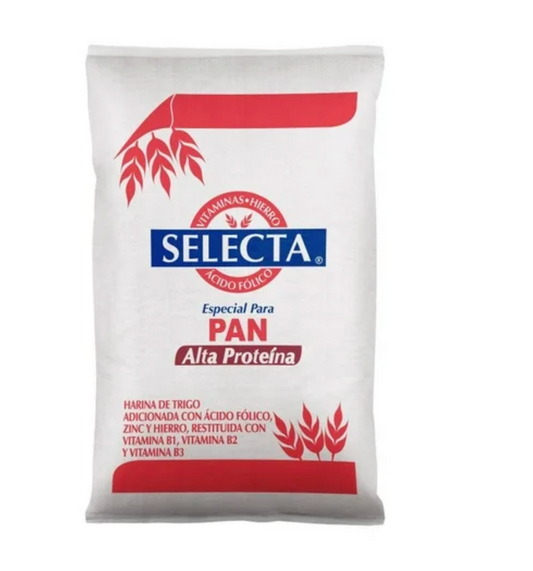 Harina de Trigo Selecta Selecta Pan Alta Proteína 25 kg - .