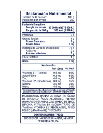 Harina de Trigo Selecta Pan artesanal 25 kg -.