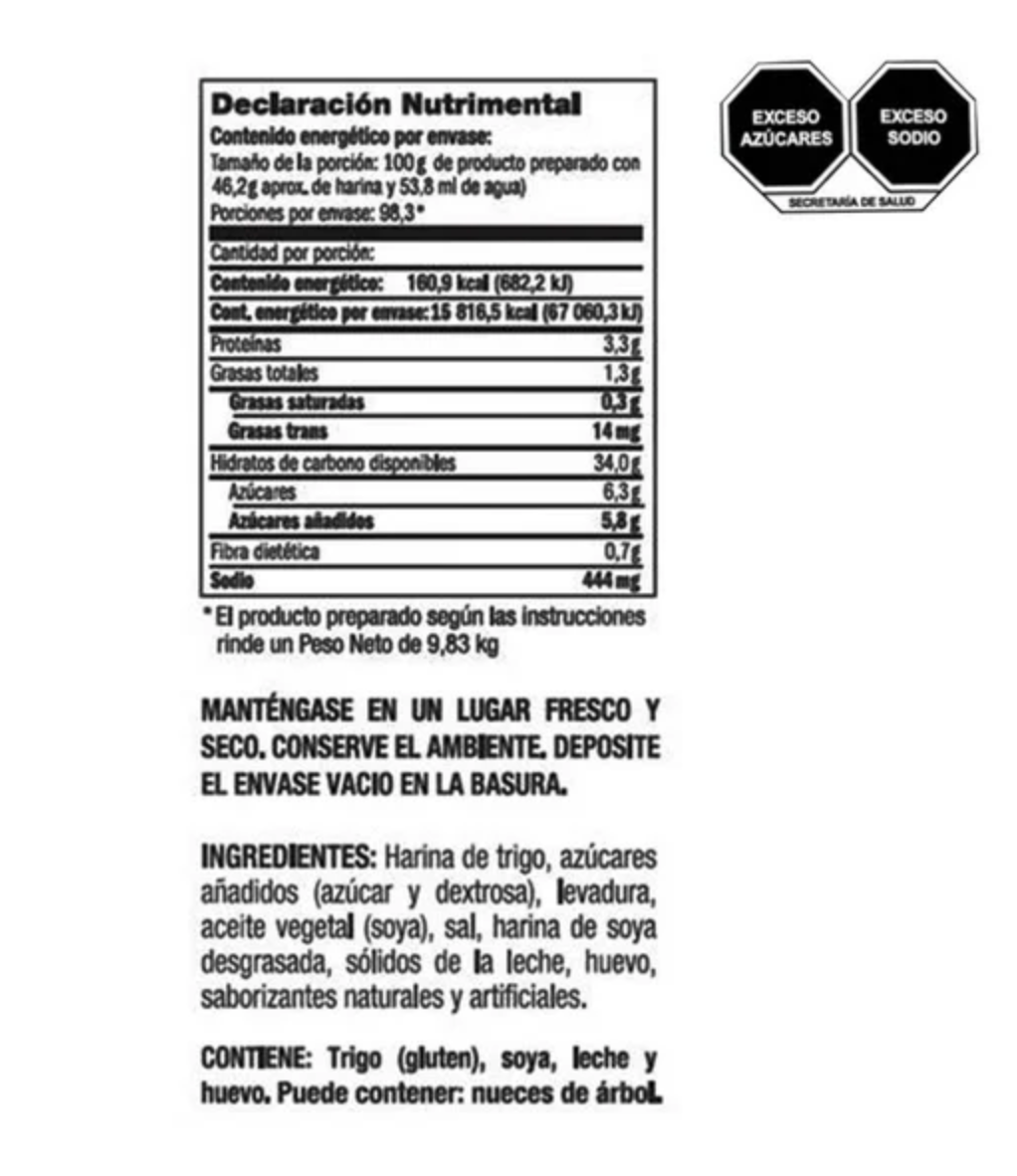 Harina Member's Mark para Hot Cakes Sabor Mantequilla 4.54 kg -.