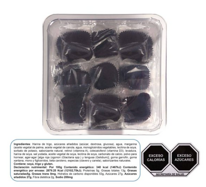 Mini Brownies de Chocolate 27 pzas -.