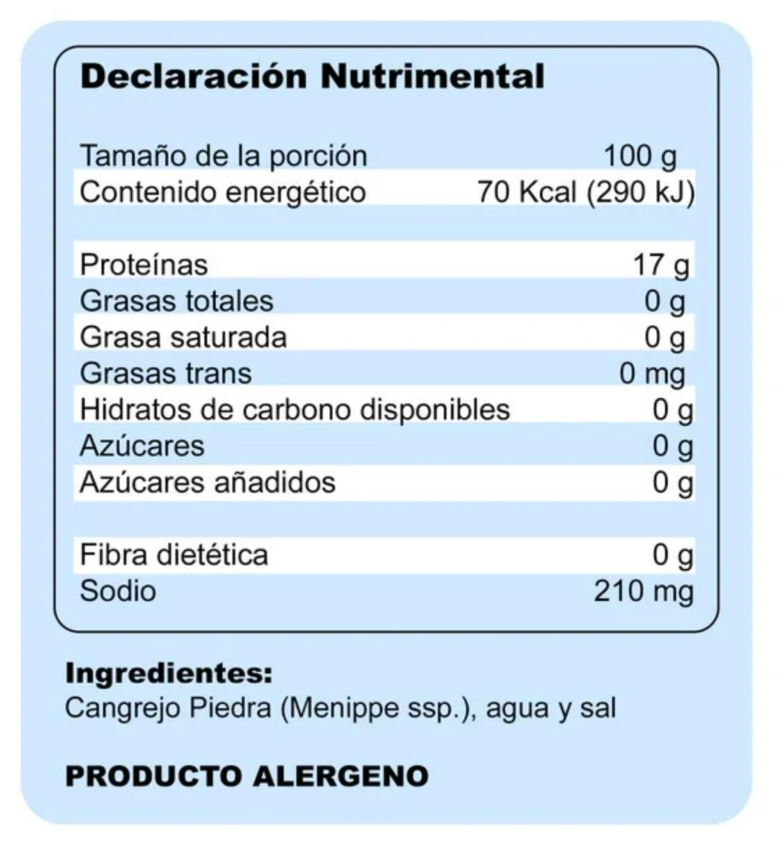 Tenazas de Cangrejo Moro La sanitaria 900 g - .