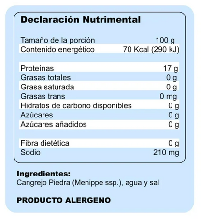 Tenazas de Cangrejo Moro La sanitaria 900 g - .