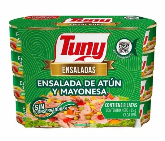 Ensalada de Atún Tuny Con Mayonesa 8 pzas de 135 g -.