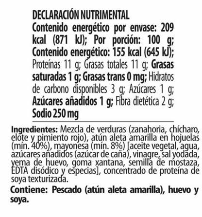 Ensalada de Atún Tuny Con Mayonesa 8 pzas de 135 g -.