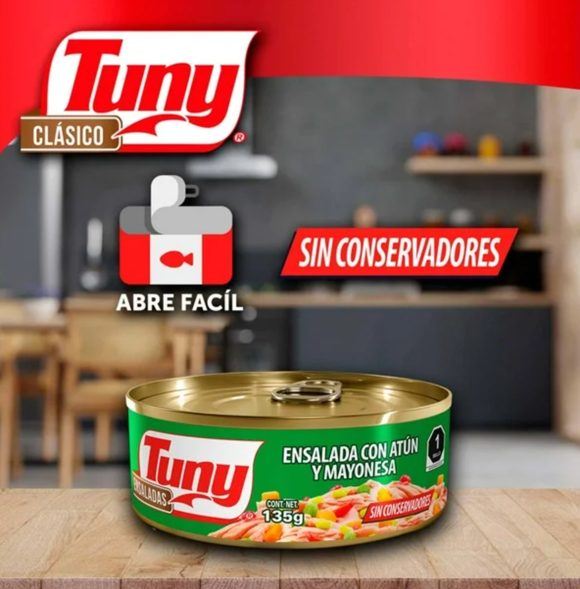 Ensalada de Atún Tuny Con Mayonesa 8 pzas de 135 g -.