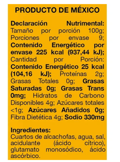 Cuartos de Alcachofa San Miguel 900 g -.