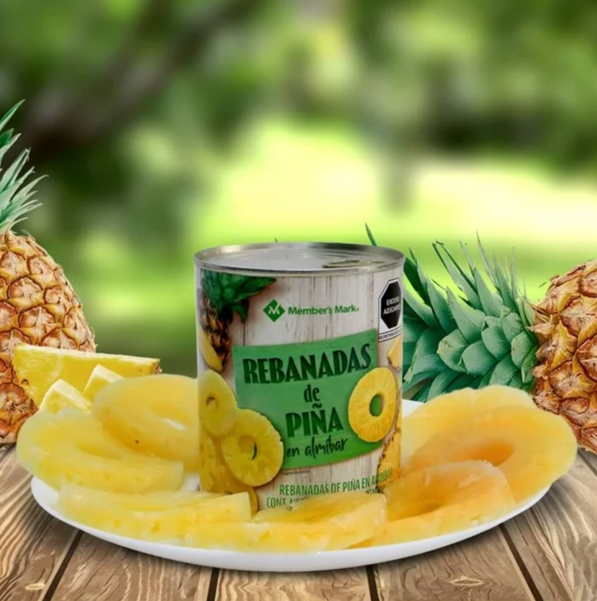 Piña en Almíbar Member's Mark en Rebanadas 3 kg - .