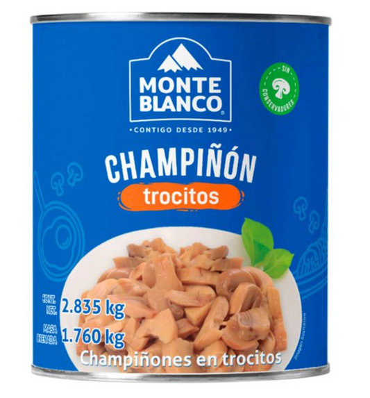 Champiñón en Trozos Monte Blanco 2.835 kg -.