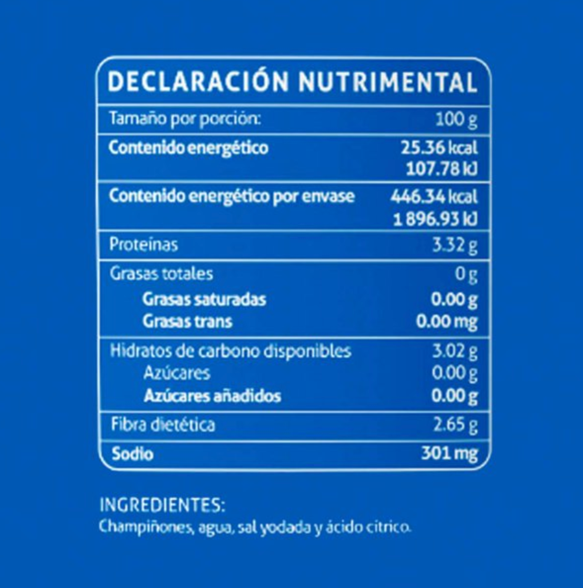 Champiñón en Trozos Monte Blanco 2.835 kg -.