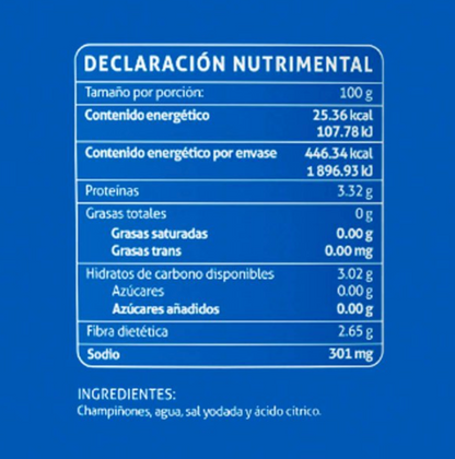 Champiñón en Trozos Monte Blanco 2.835 kg -.