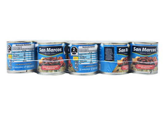 Chiles Chipotles San Marcos 10 pzas de 100 g - .