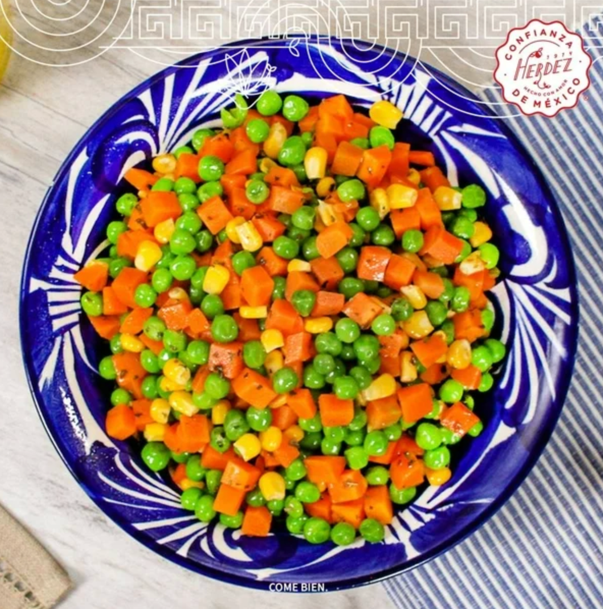 Ensalada de Vegetales Herdez 8 pzas de 220 g - .