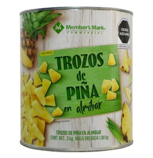 Piña en Almíbar Member's Mark en Trozos 3 kg - .