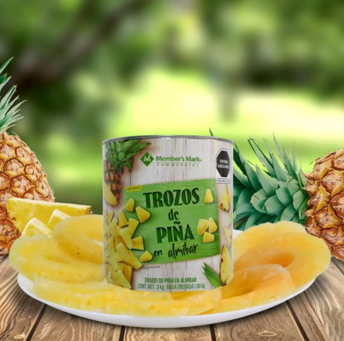 Piña en Almíbar Member's Mark en Trozos 3 kg - .