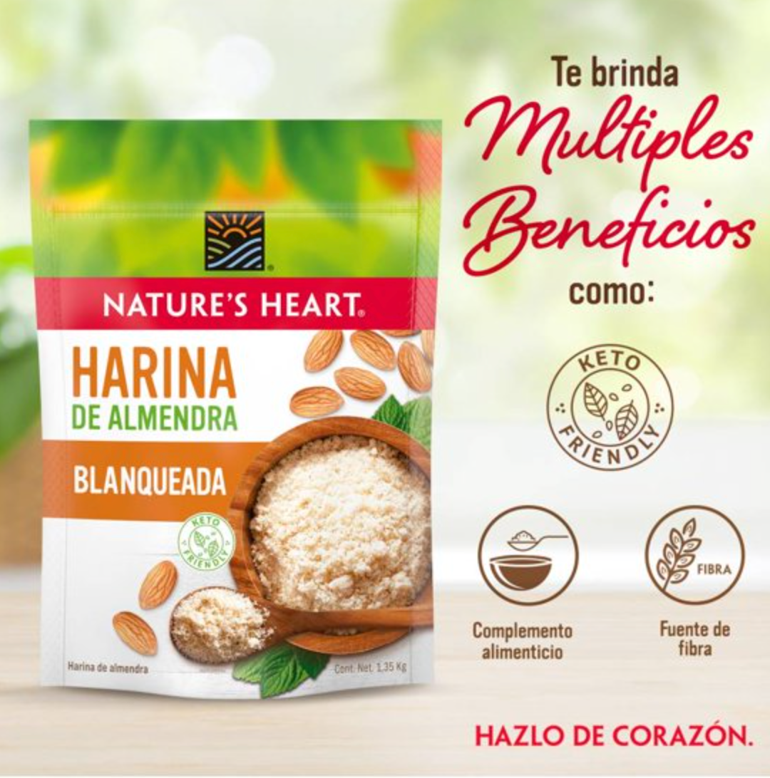 Harina Nature's Heart de Almendra -.