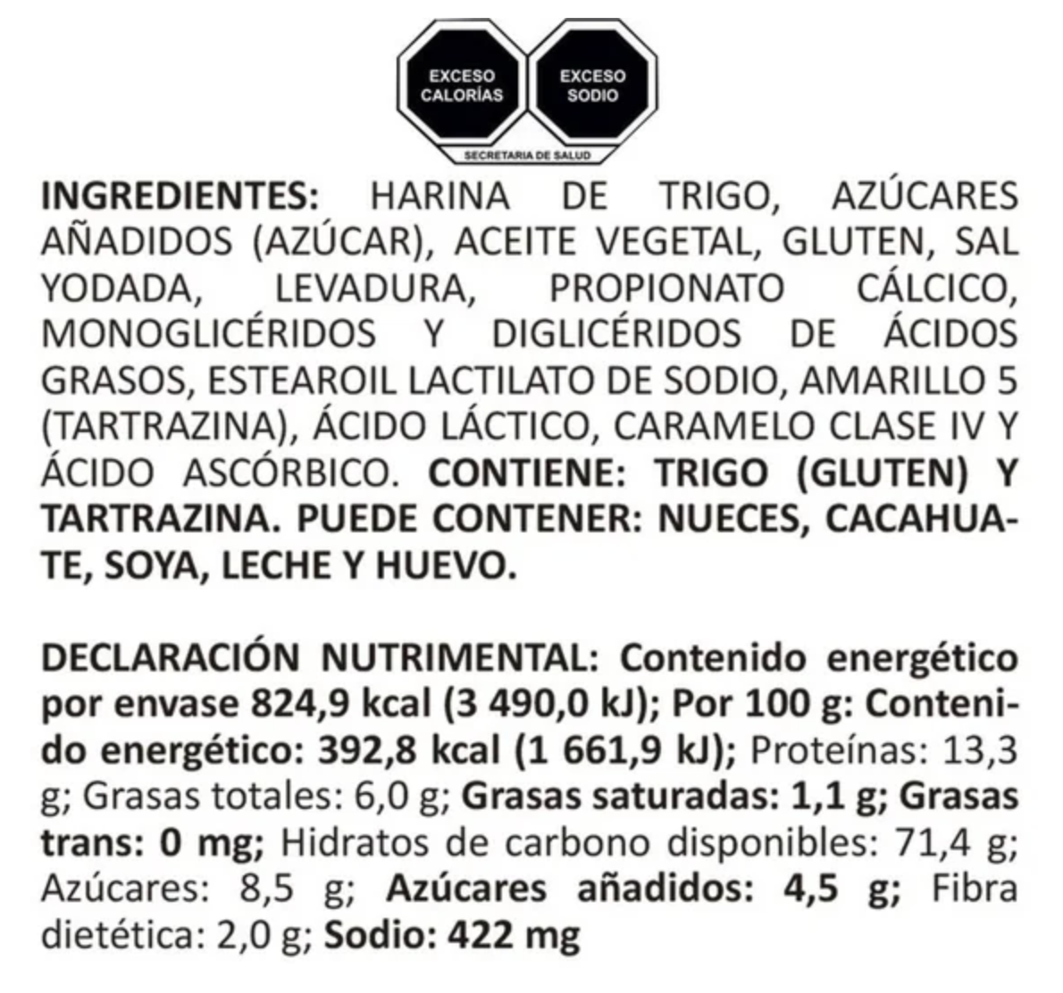Pan Tostado Member's Mark Clásico 2 pzas de 210 g c/u -.