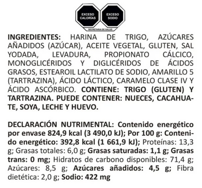 Pan Tostado Member's Mark Clásico 2 pzas de 210 g c/u -.