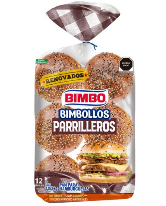 Bimbollos Parrilleros Bimbo 12 pzas - .