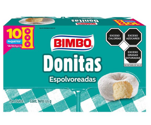 Donitas Espolvoreadas Bimbo de 52.5 g c/u -.