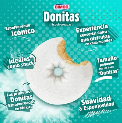 Donitas Espolvoreadas Bimbo de 52.5 g c/u -.