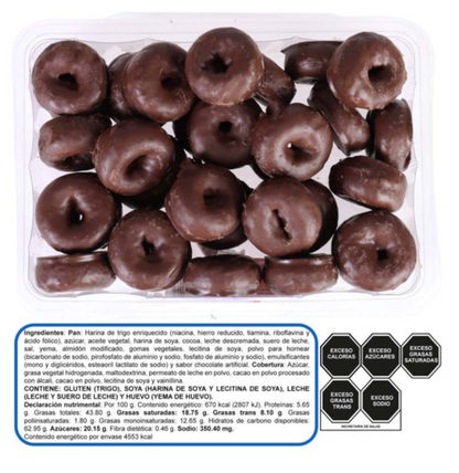 Mini donas Coronado Chocolate 680 g -.