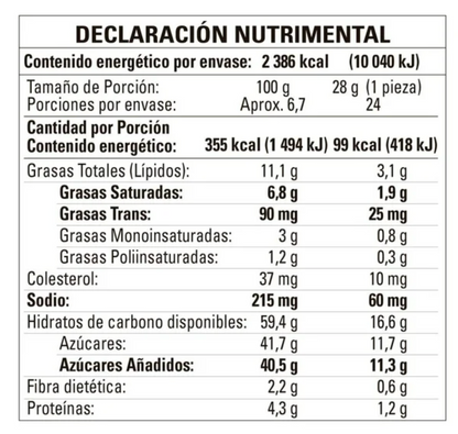 Mini Choco Roles Marinela con 24 pzas de 28 g c/u -.