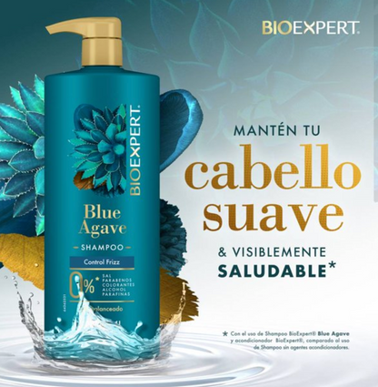 Shampoo Bioexpert Blue Agave Control Frizz 1 l - .