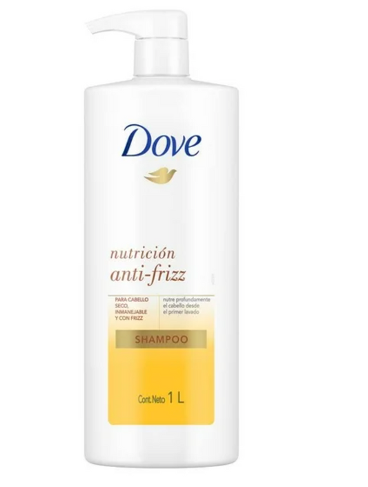 Shampoo Dove Nutrición Anti-Frizz 1 l - .