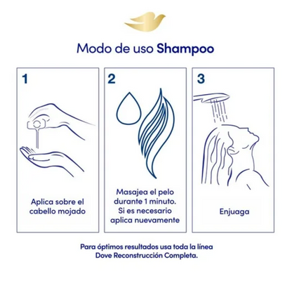 Shampoo Dove Nutrición Anti-Frizz 1 l - .
