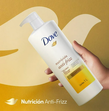 Shampoo Dove Nutrición Anti-Frizz 1 l - .