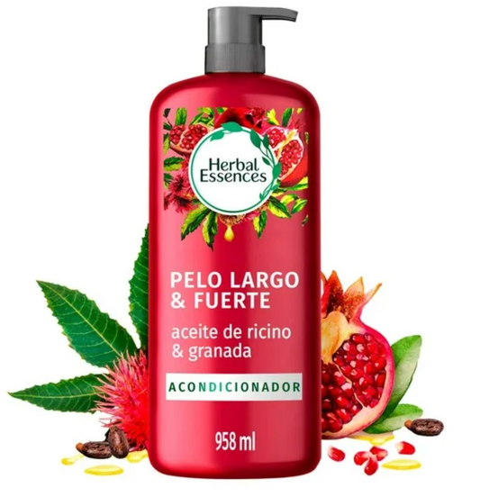 Acondicionador Herbal Essences Aceite de Ricino y Granada 958 ml - .