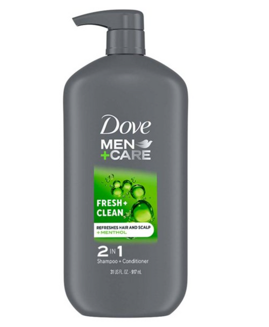 Shampoo 2 en 1 Dove Men Fresh Clean 917 ml - .