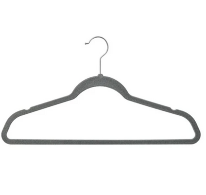 Ganchos de Terciopelo Member's Mark Gris 50 pzas - .