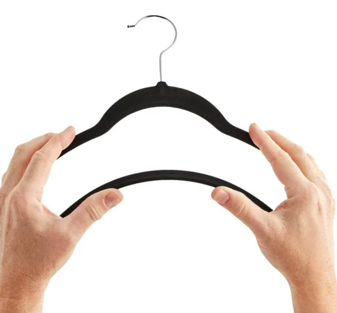 Ganchos de Terciopelo Member's Mark Negro 50 pzas - .