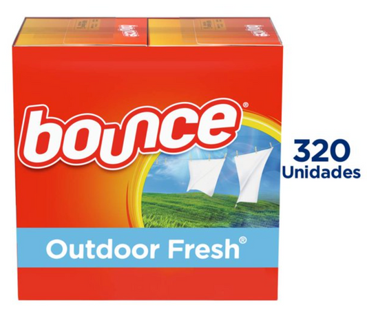 Hojas Para Secadoras Bounce Outdoor Fresh 320 pzs - .