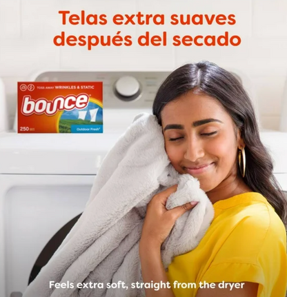 Hojas Para Secadoras Bounce Outdoor Fresh 320 pzs - .