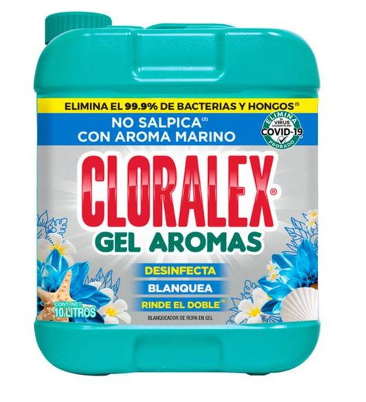 Blanqueador de Ropa en Gel Cloralex Aromas Marino 10 l - .