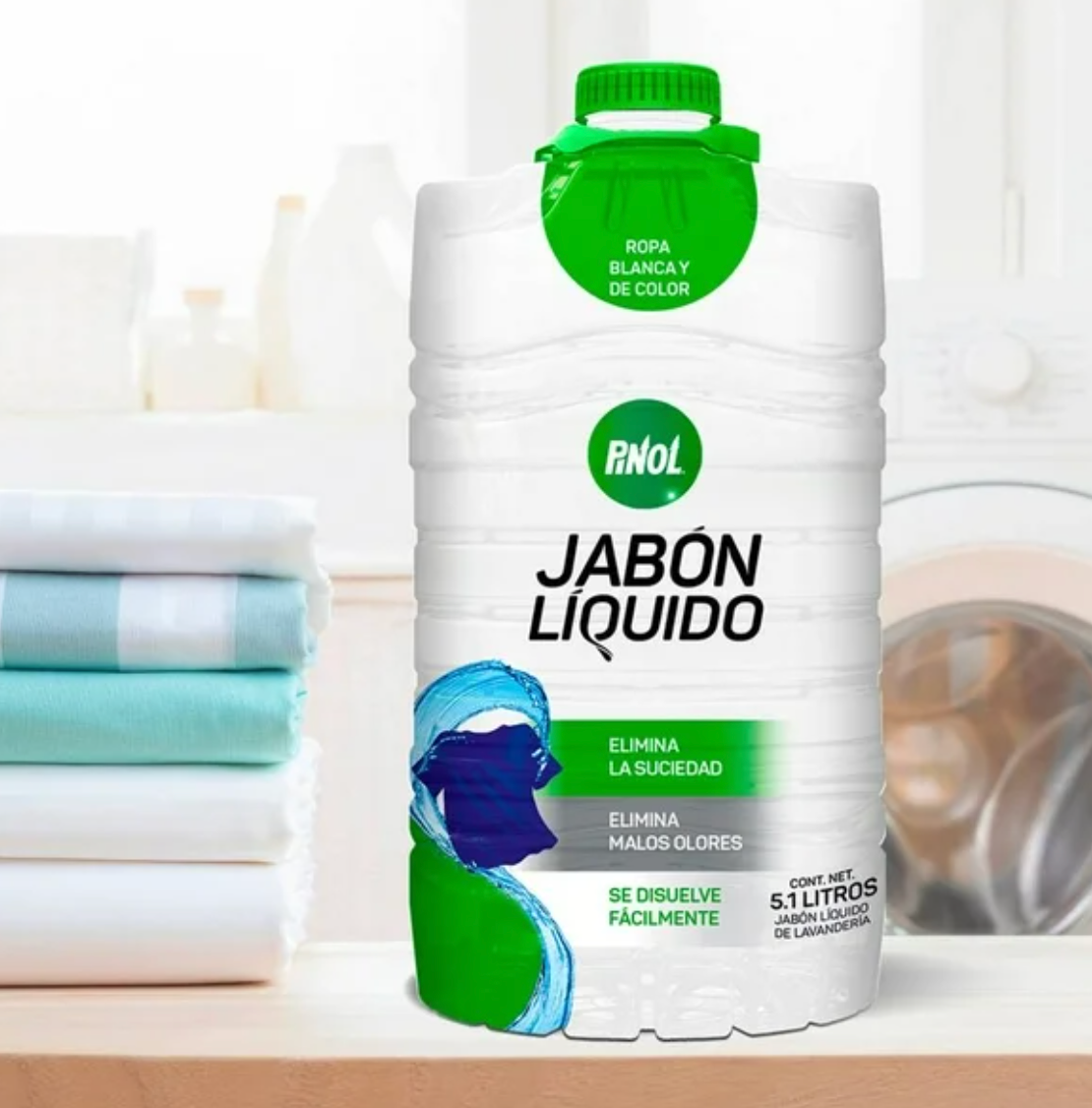 Jabón Líquido PINOL JABON DE LAVANDERIA de Lavandería 5.1 l - .