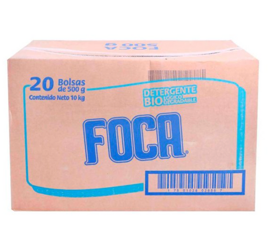 Detergente en Polvo Foca 20 pzas de 500 g - .