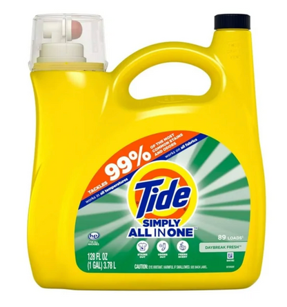 Detergente Líquido Tide Simply Clean and Fresh 3.78 L - .