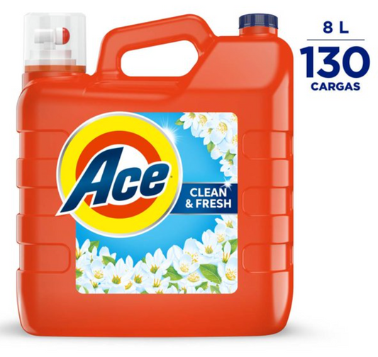 Detergente Líquido ACE CLEAN AND FRESH Clean & Fresh 8 l - .