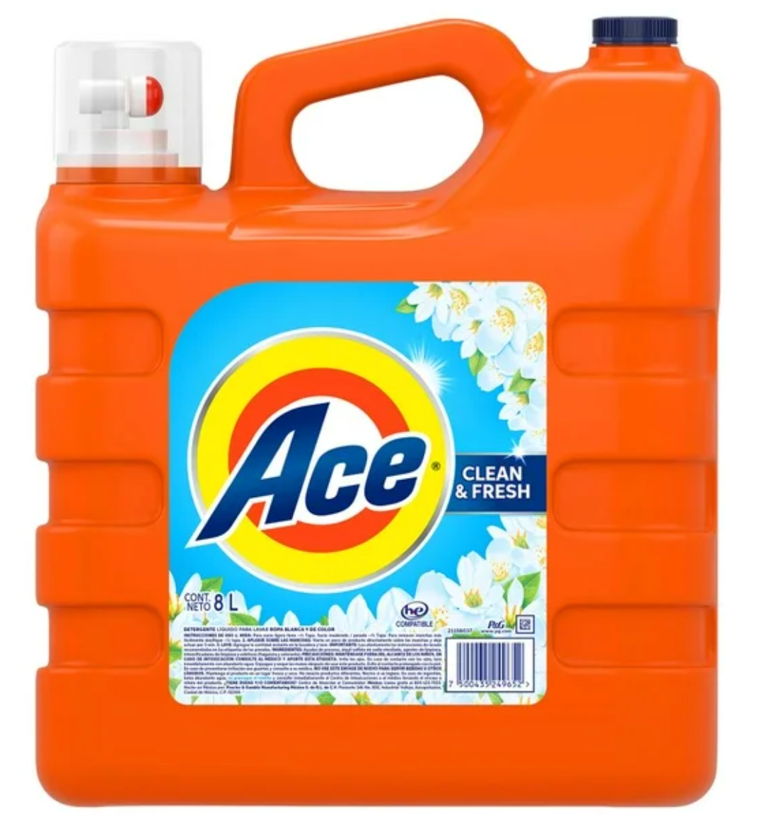 Detergente Líquido ACE CLEAN AND FRESH Clean & Fresh 8 l - .