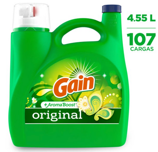 Detergente Líquido Gain Aroma Boost Original 4.5 l - .