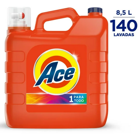 Detergente Líquido Ace 1 Para Todo 8.5 l - .