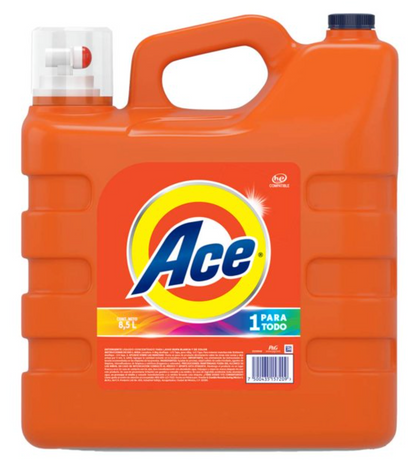 Detergente Líquido Ace 1 Para Todo 8.5 l - .