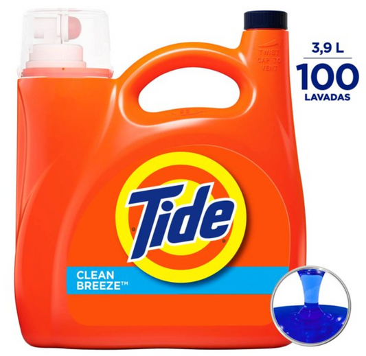 Detergente Líquido TIDE CLEAN BREEZE Clean Breeze 3.9 l - .