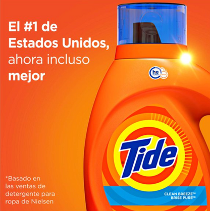 Detergente Líquido TIDE CLEAN BREEZE Clean Breeze 3.9 l - .