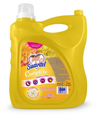 Suavizante Suavitel Complete Fresco Aroma de Sol Sin Enjuague Todo en Uno 8 L - .