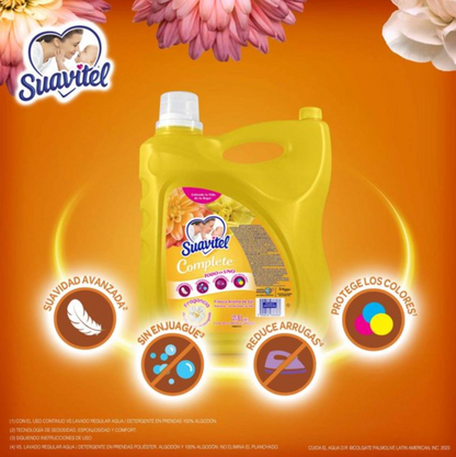 Suavizante Suavitel Complete Fresco Aroma de Sol Sin Enjuague Todo en Uno 8 L - .